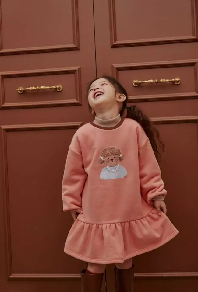 Mumunbaba - Korean Children Fashion - #kidzfashiontrend - Pearl Poodle One-piece - 3