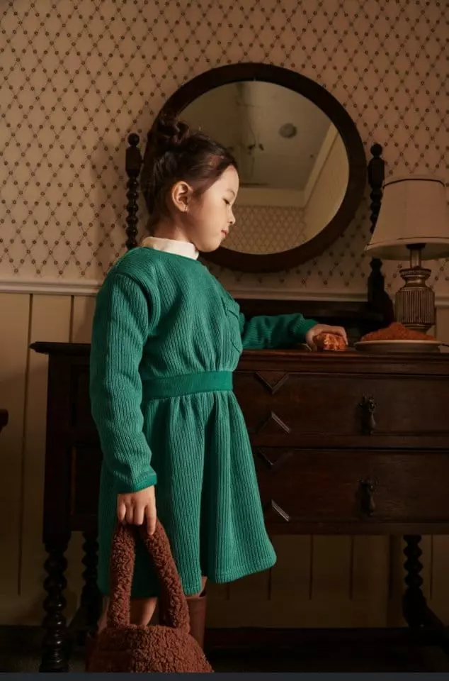 Mumunbaba - Korean Children Fashion - #kidzfashiontrend - Knit One-piece - 2