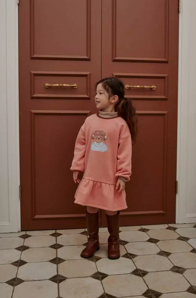 Mumunbaba - Korean Children Fashion - #littlefashionista - Pearl Poodle One-piece - 5