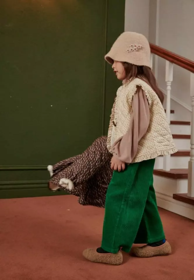 Mumunbaba - Korean Children Fashion - #minifashionista - Frill Quilting Vest - 5