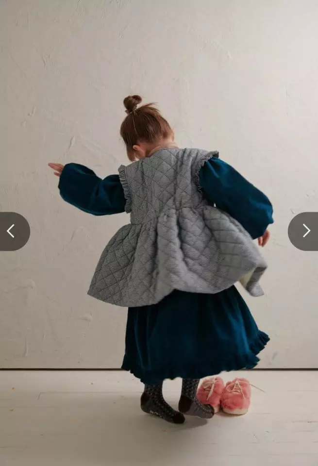 Mumunbaba - Korean Children Fashion - #minifashionista - Mini Check Vest - 3