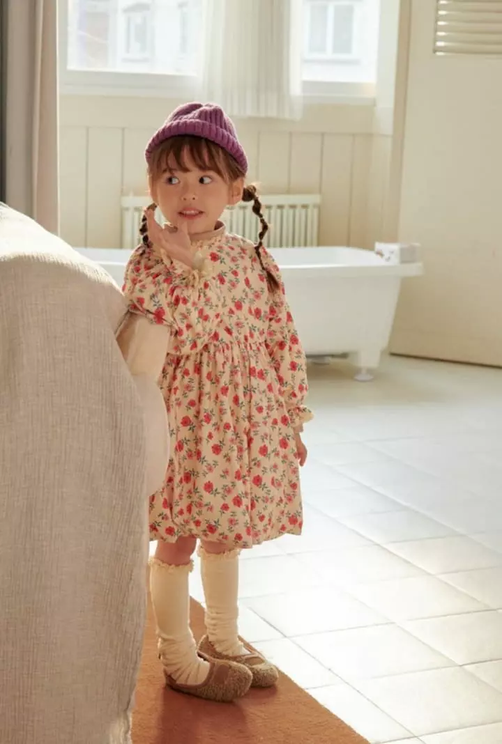 Mumunbaba - Korean Children Fashion - #minifashionista - Mimi Flower Volume One-piece