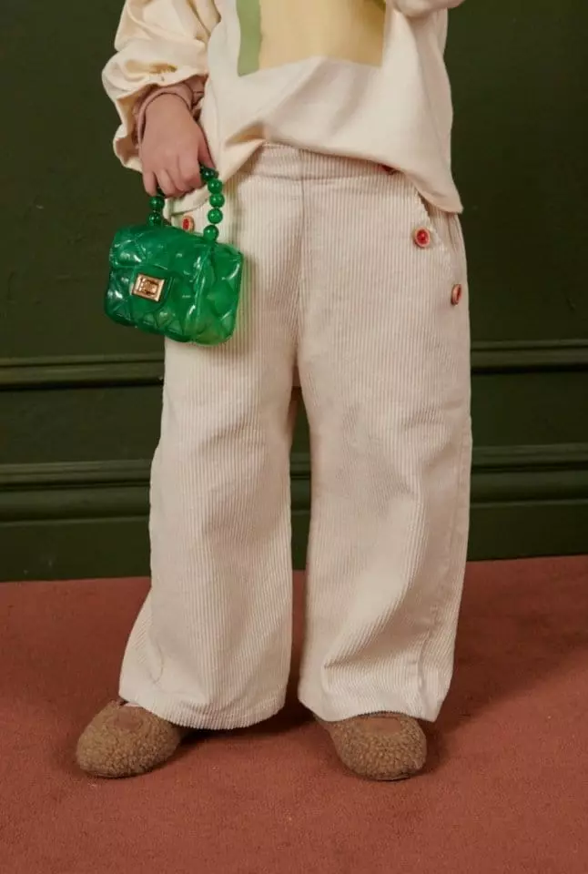 Mumunbaba - Korean Children Fashion - #minifashionista - Button Rib Pants - 8