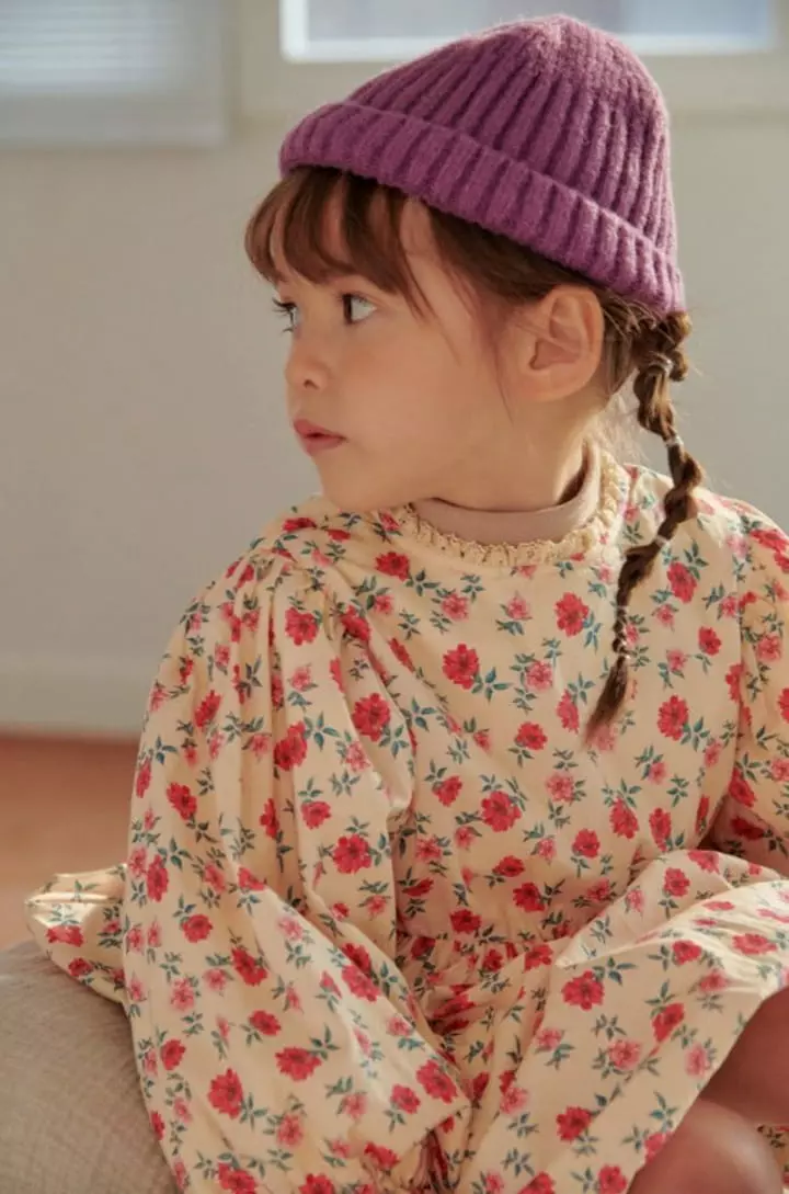 Mumunbaba - Korean Children Fashion - #stylishchildhood - Mimi Flower Volume One-piece - 5