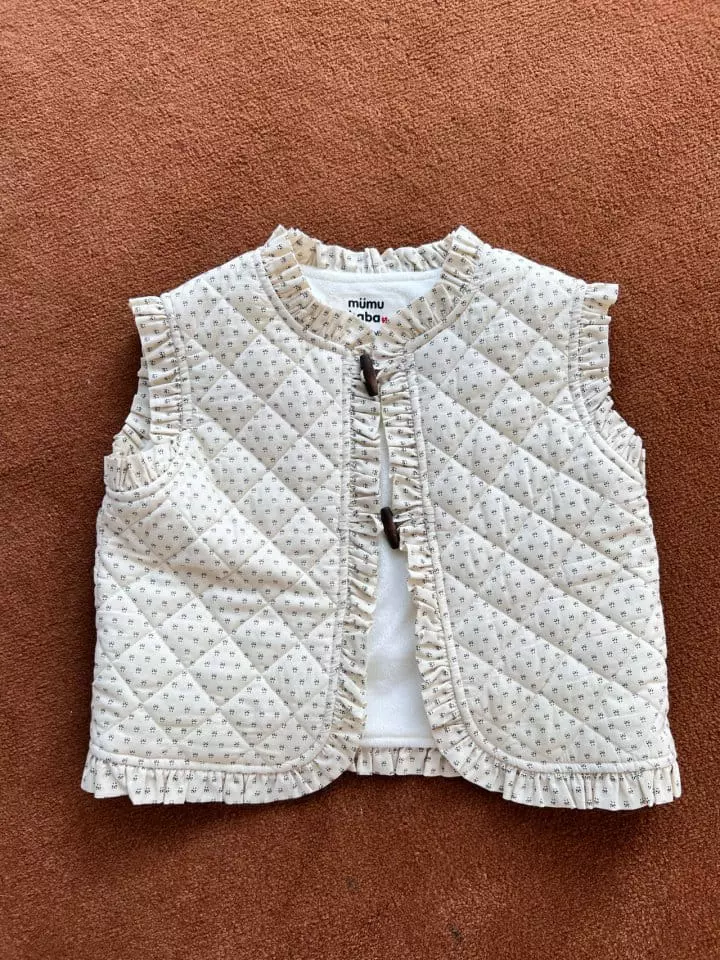 Mumunbaba - Korean Children Fashion - #todddlerfashion - Frill Quilting Vest - 7