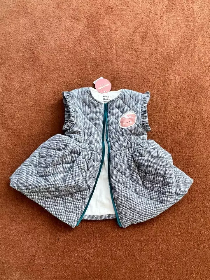 Mumunbaba - Korean Children Fashion - #todddlerfashion - Mini Check Vest - 5