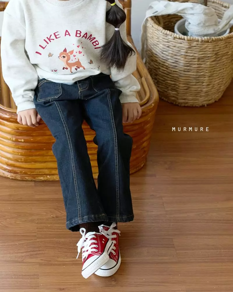 Murmure - Korean Children Fashion - #Kfashion4kids - Fleece Pocket Jeans - 7