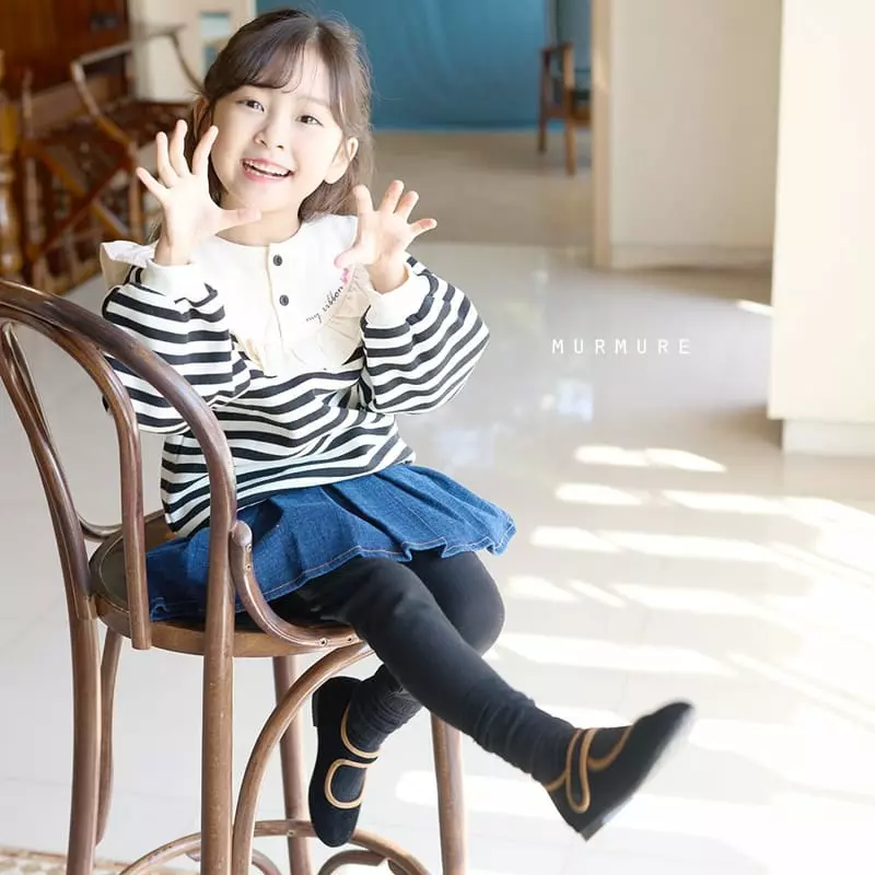 Murmure - Korean Children Fashion - #Kfashion4kids - Hanie Wrinkle Skirt Leggings - 5