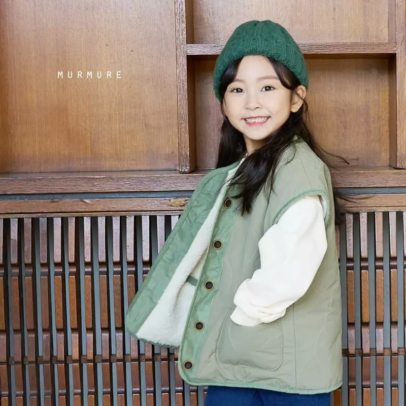 Murmure - Korean Children Fashion - #childofig - Reversible Color Vest - 8