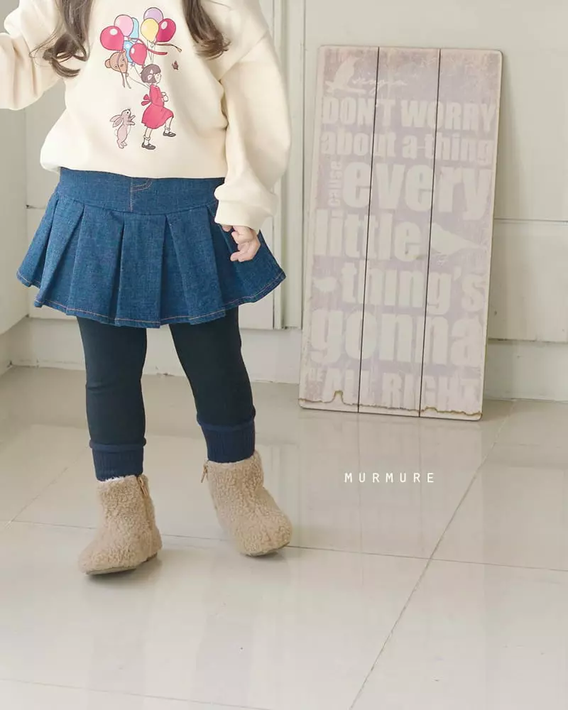 Murmure - Korean Children Fashion - #childofig - Hanie Wrinkle Skirt Leggings - 11