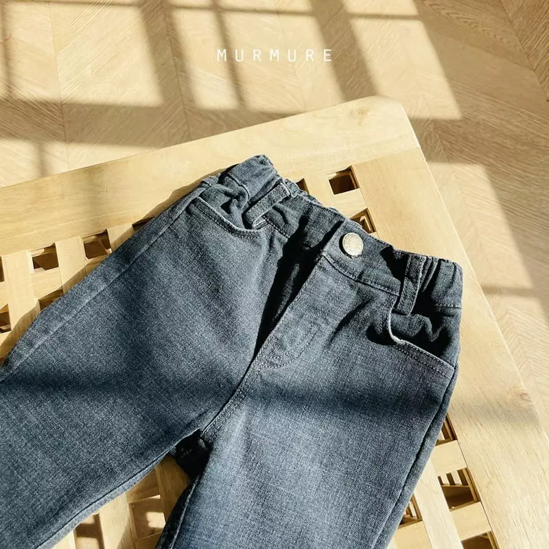 Murmure - Korean Children Fashion - #childrensboutique - Fleece Slim Jeans - 2
