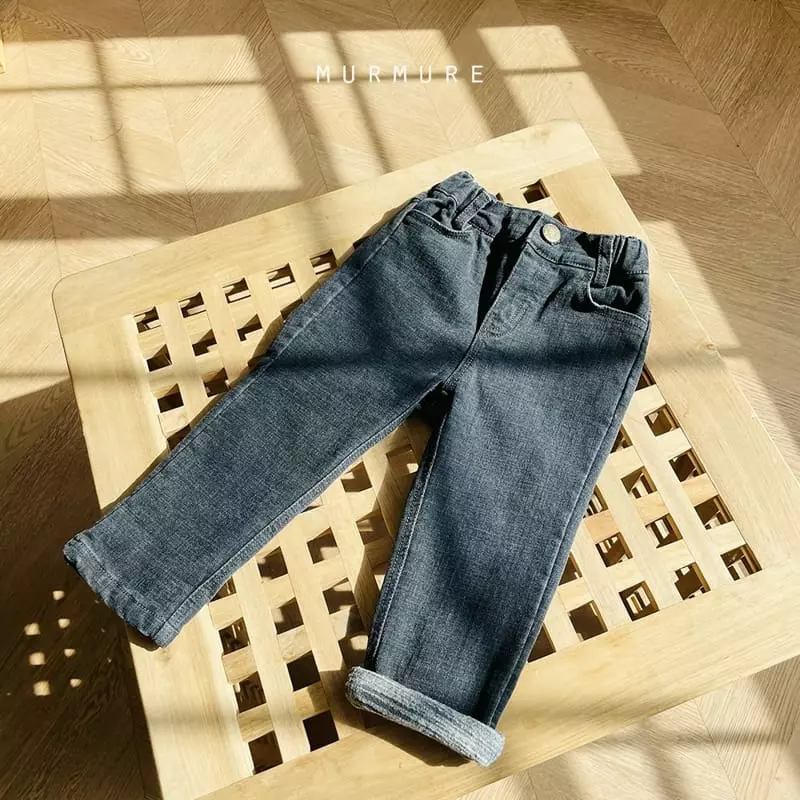 Murmure - Korean Children Fashion - #designkidswear - Fleece Slim Jeans - 3