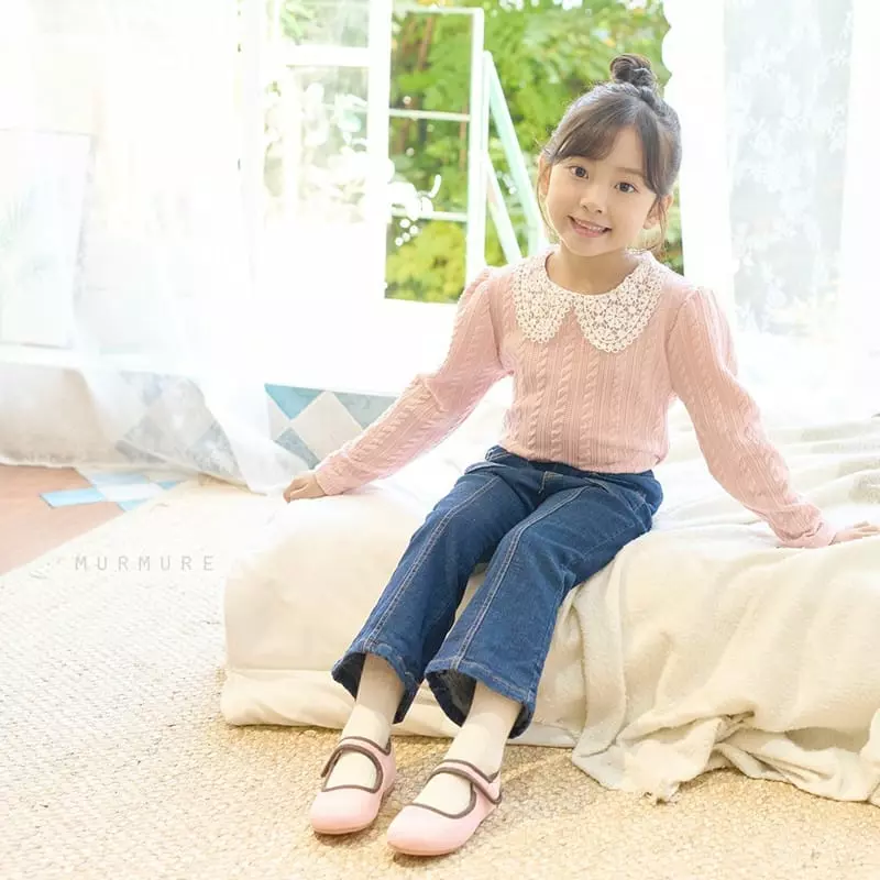 Murmure - Korean Children Fashion - #designkidswear - Mone Jacquard Tee - 8