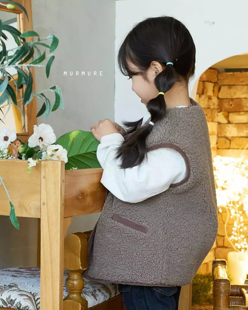 Murmure - Korean Children Fashion - #discoveringself - Reversible Color Vest - 11