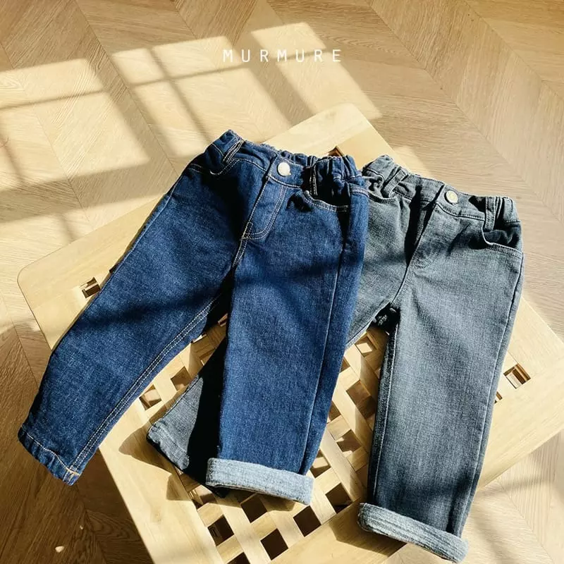 Murmure - Korean Children Fashion - #designkidswear - Fleece Slim Jeans - 4