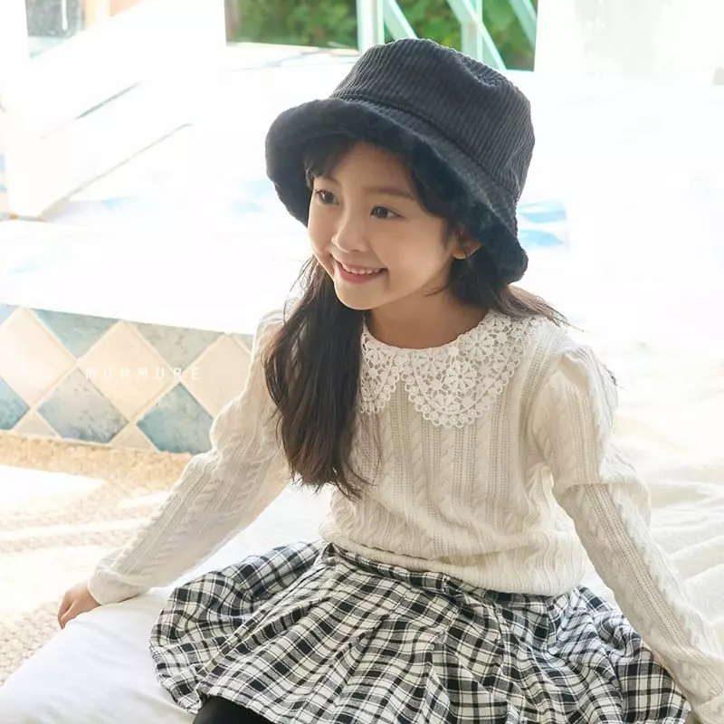 Murmure - Korean Children Fashion - #discoveringself - Check Wrinkle Skirt Leggings