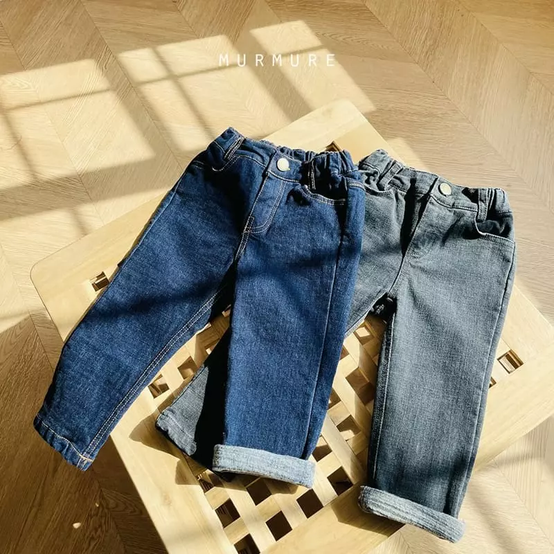 Murmure - Korean Children Fashion - #fashionkids - Fleece Slim Jeans - 5