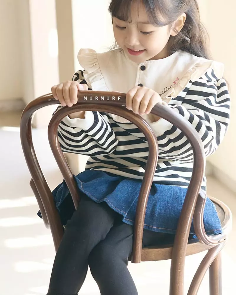 Murmure - Korean Children Fashion - #kidsstore - Hanie Wrinkle Skirt Leggings - 3