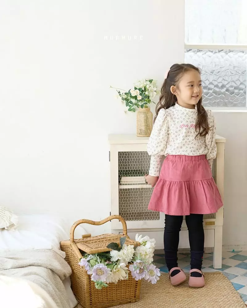 Murmure - Korean Children Fashion - #kidsstore - Rib Cancan Skirt Leggings - 2