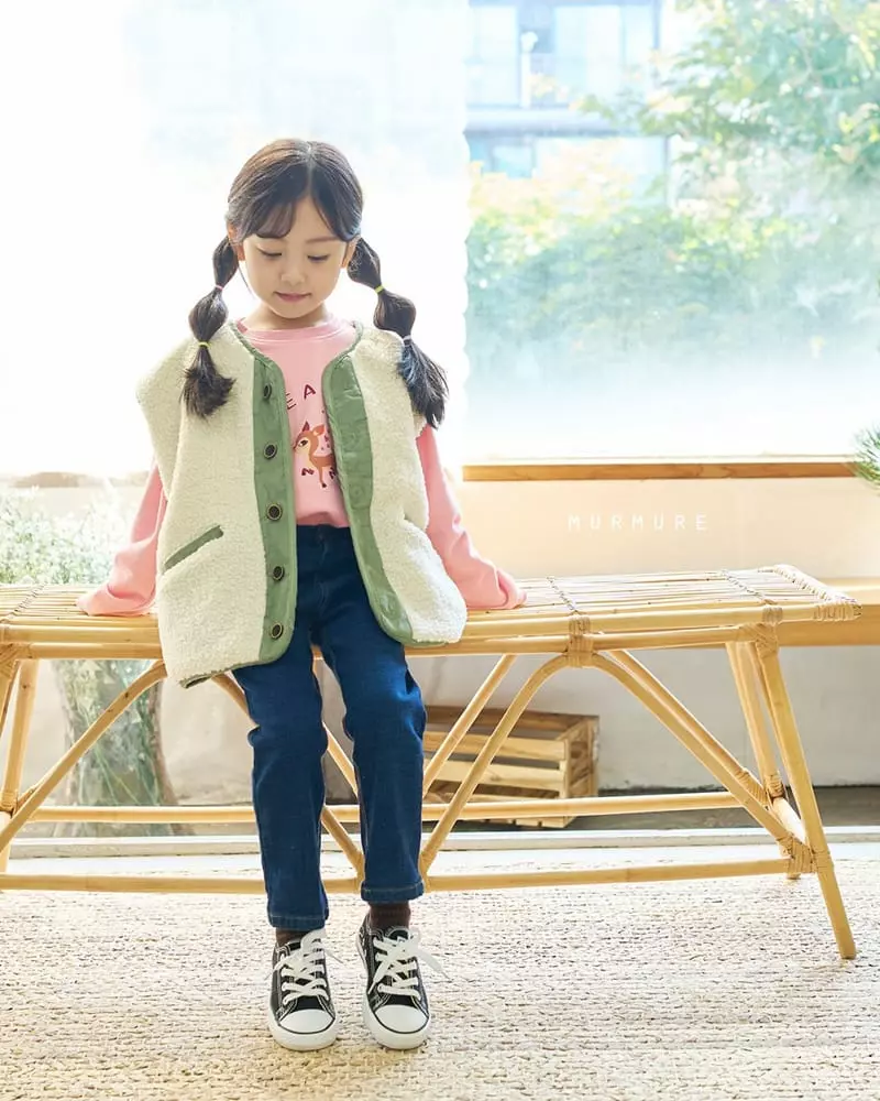 Murmure - Korean Children Fashion - #littlefashionista - Reversible Color Vest