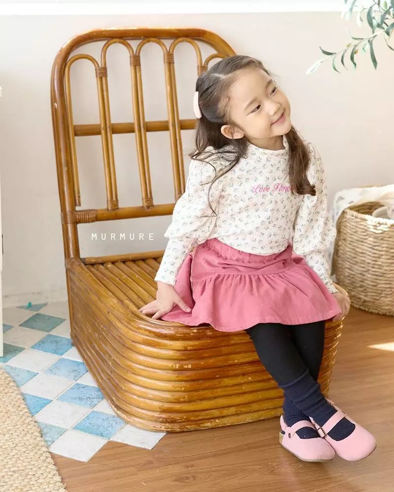 Murmure - Korean Children Fashion - #littlefashionista - Rib Cancan Skirt Leggings - 5