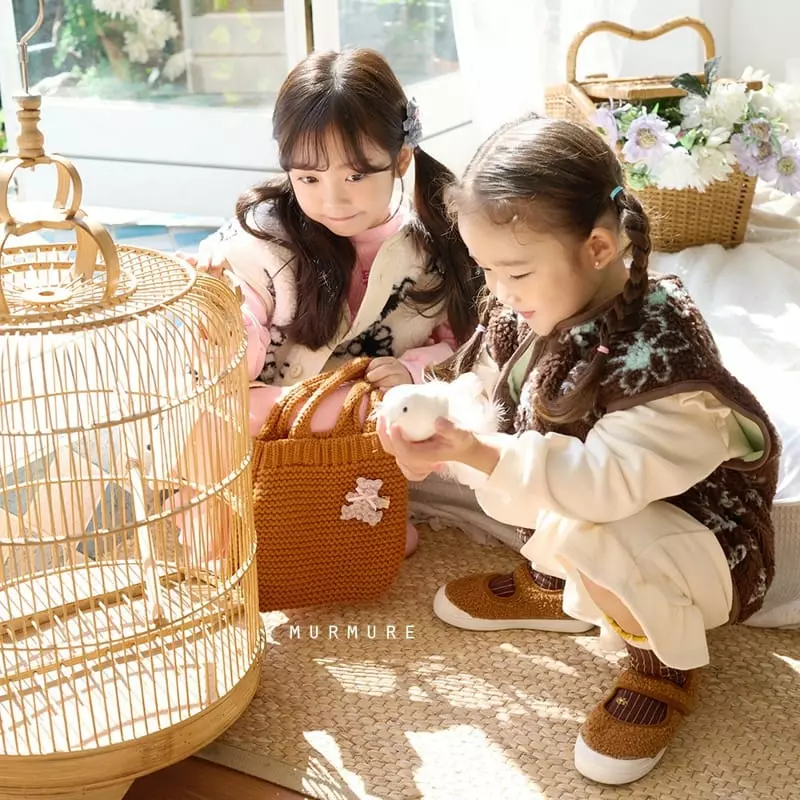 Murmure - Korean Children Fashion - #minifashionista - Flower Reversible Vest - 2
