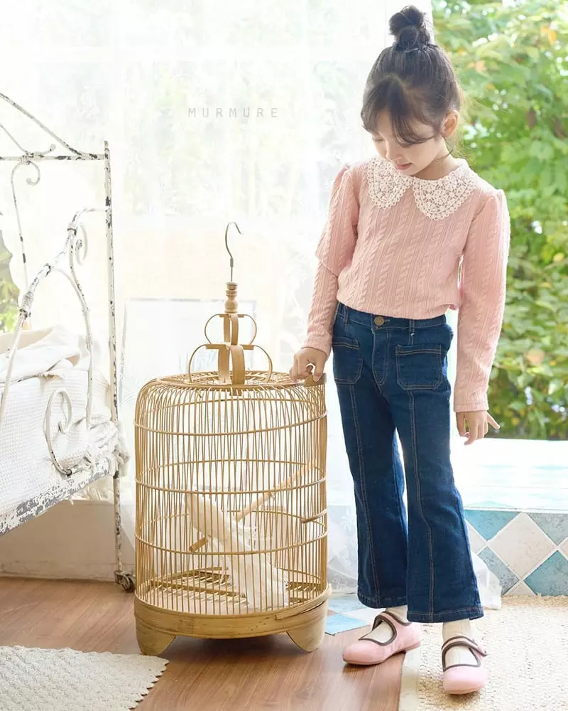 Murmure - Korean Children Fashion - #minifashionista - Fleece Pocket Jeans - 10