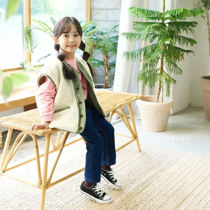 Murmure - Korean Children Fashion - #minifashionista - Reversible Color Vest - 4