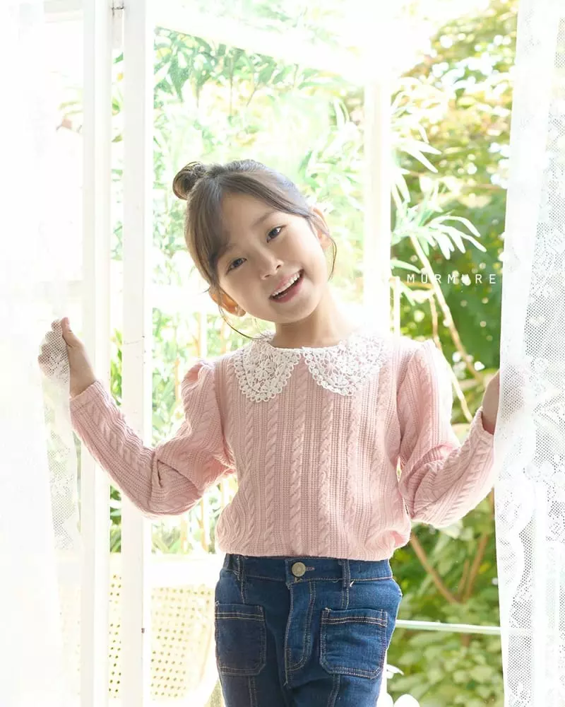Murmure - Korean Children Fashion - #minifashionista - Mone Jacquard Tee - 4