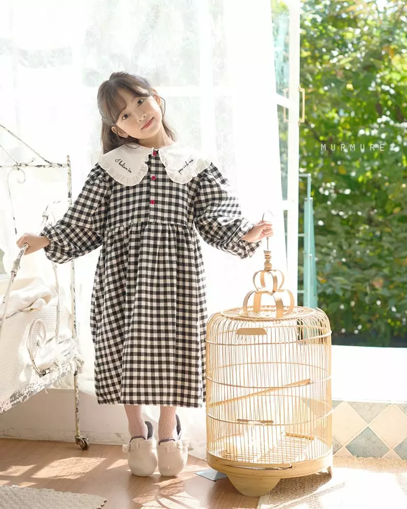 Murmure - Korean Children Fashion - #stylishchildhood - Check BB One-piece - 5