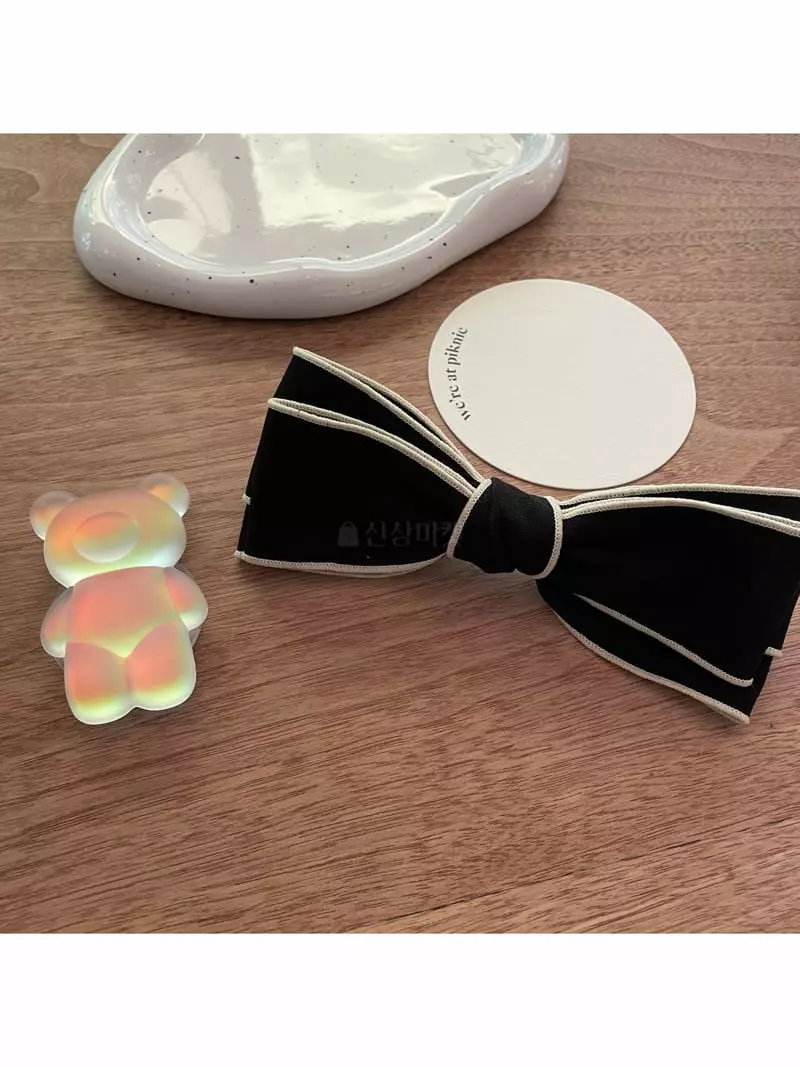 Muse - Korean Women Fashion - #pursuepretty - Black Ribbopn Hairpin