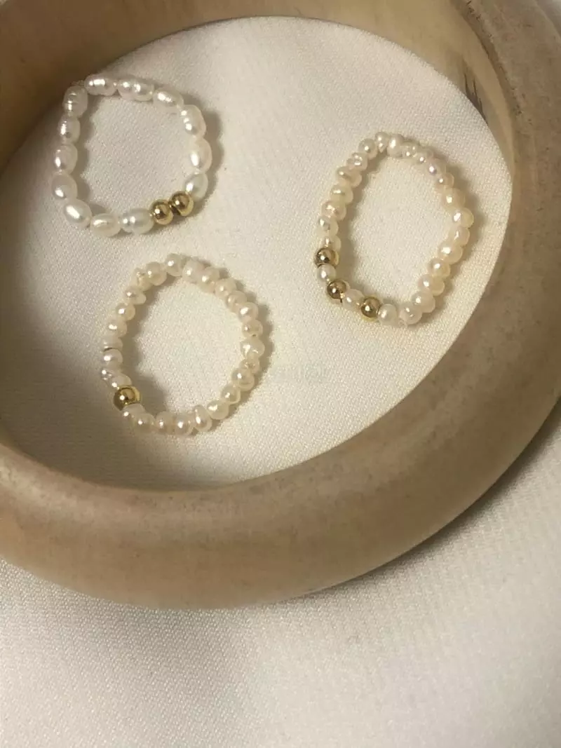 Muse - Korean Women Fashion - #shopsmall - Pearl Ring - 3