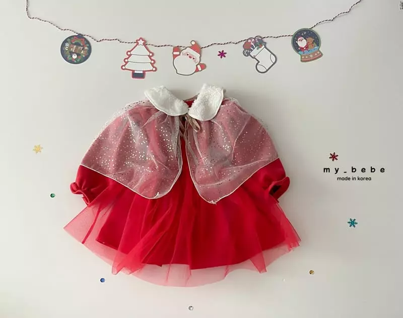 My Bebe - Korean Baby Fashion - #babyboutique - Christmas Cape - 10