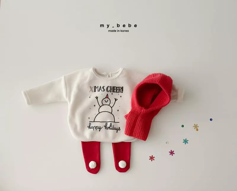 My Bebe - Korean Baby Fashion - #babyboutique - Christmas Foot Leggings - 7