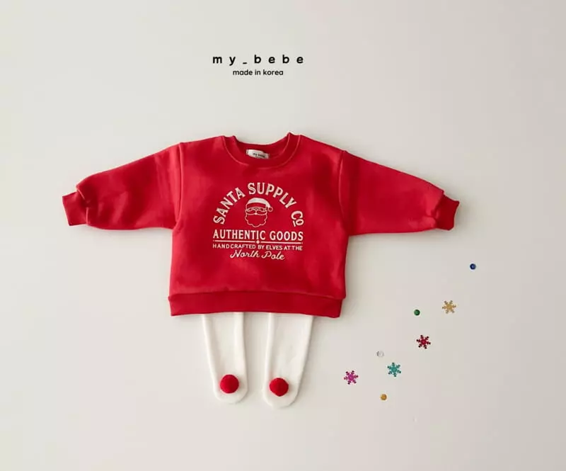 My Bebe - Korean Baby Fashion - #babyboutique - Christmas Foot Leggings - 8