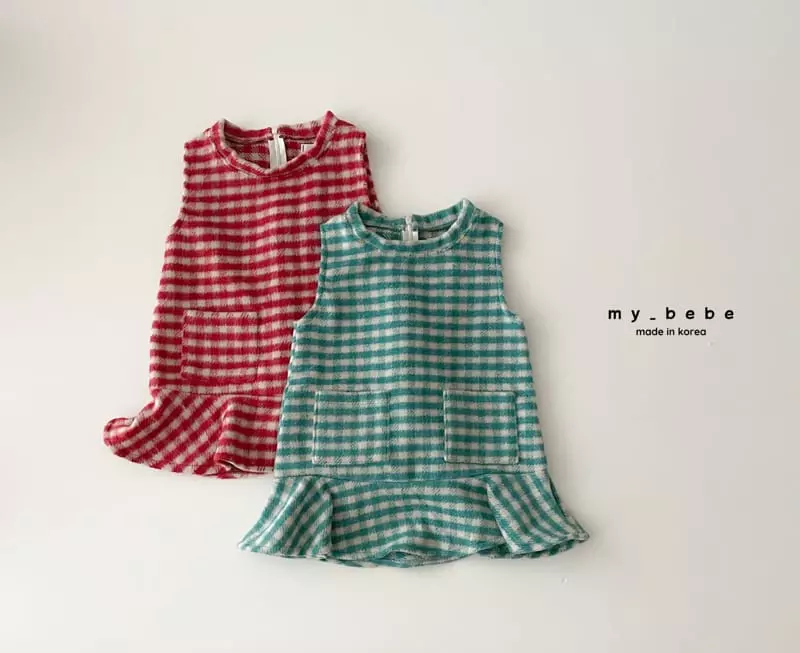 My Bebe - Korean Baby Fashion - #onlinebabyshop - Stick One-piece - 4