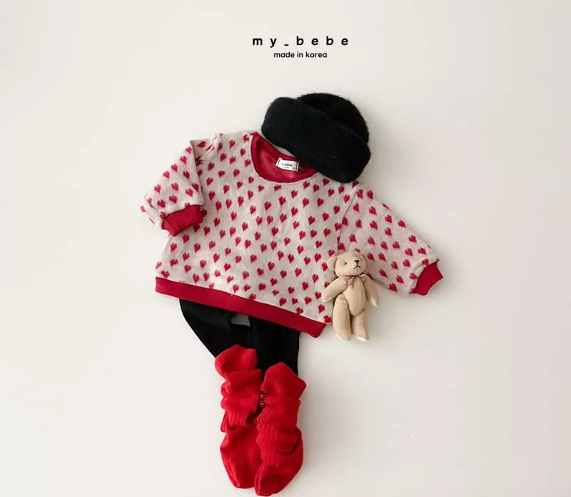 My Bebe - Korean Baby Fashion - #babyboutique - Winter Jacquared Sweatshirt - 8