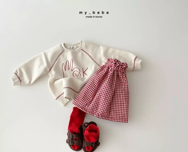 My Bebe - Korean Baby Fashion - #babyboutique - Okay Sweatshirt - 6