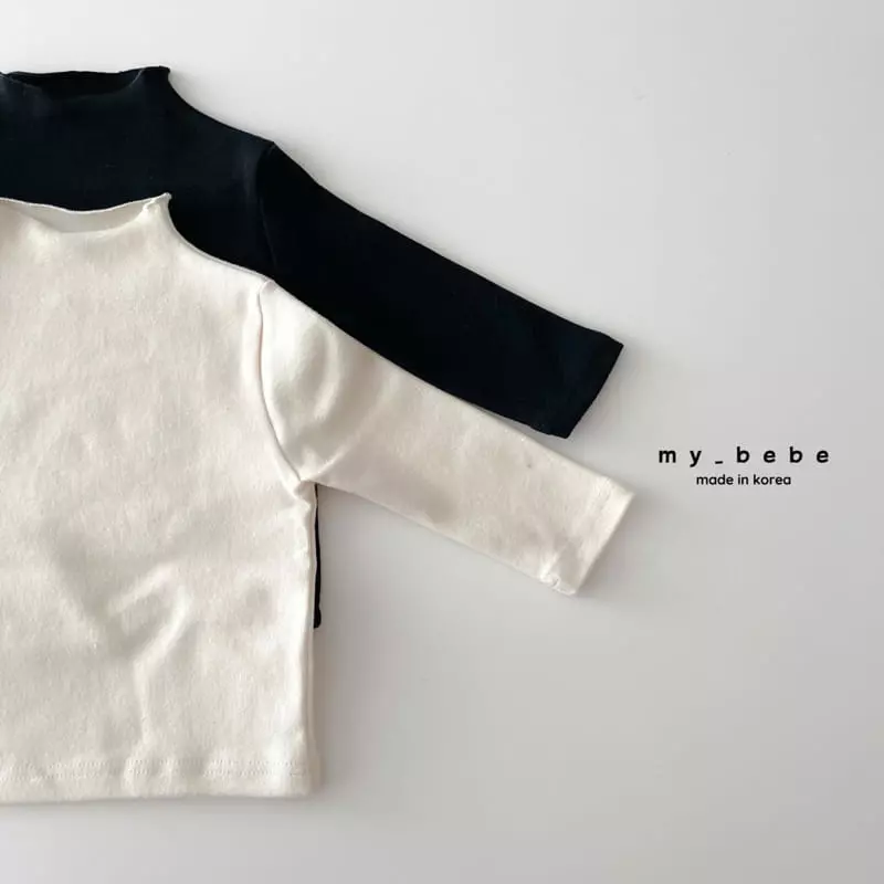 My Bebe - Korean Baby Fashion - #babyboutique - Basic Turtleneck Tee - 3