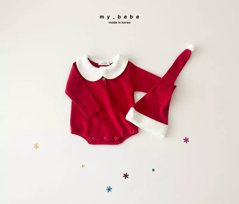 My Bebe - Korean Baby Fashion - #babyboutiqueclothing - Christmas Bodysuit Set - 12