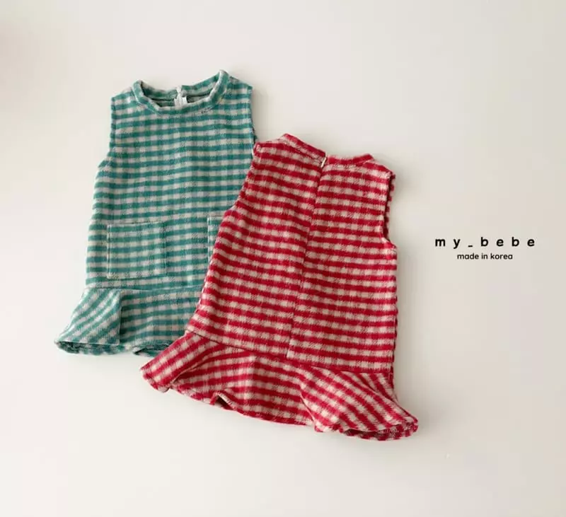 My Bebe - Korean Baby Fashion - #babyboutiqueclothing - Stick One-piece - 6