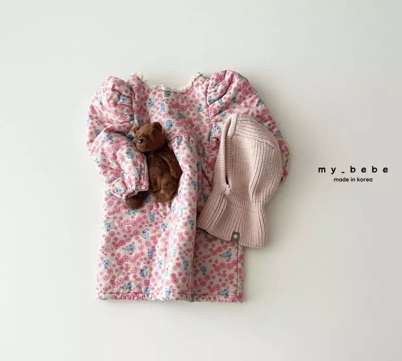 My Bebe - Korean Baby Fashion - #babyboutique - Popo Bonding One-piece - 4