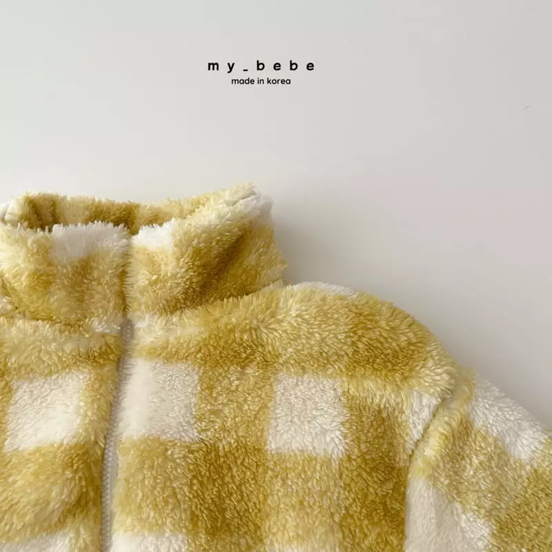 My Bebe - Korean Baby Fashion - #babyboutiqueclothing - Check Dumble Fleece - 11