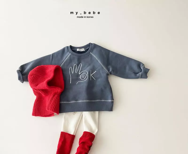My Bebe - Korean Baby Fashion - #babyboutiqueclothing - Okay Sweatshirt - 7