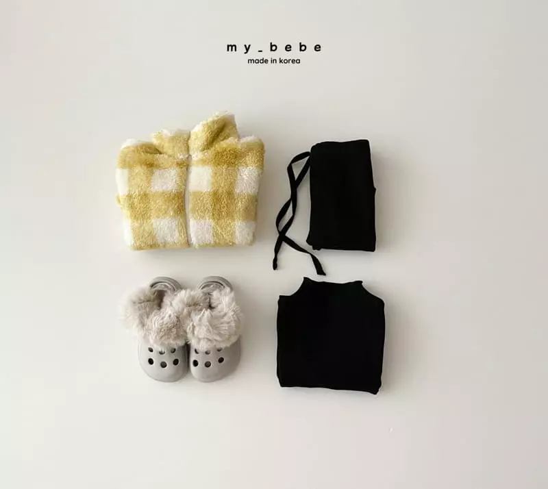My Bebe - Korean Baby Fashion - #babyclothing - Check Dumble Fleece - 12