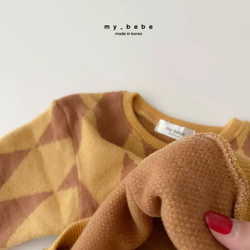 My Bebe - Korean Baby Fashion - #babyclothing - Winter Jacquared Sweatshirt - 10