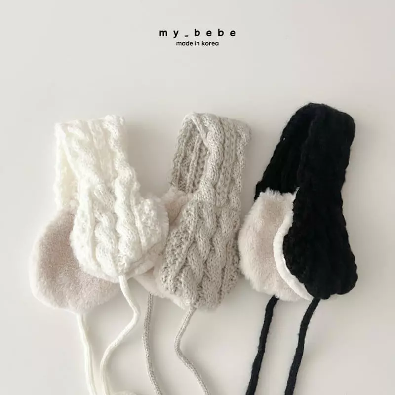 My Bebe - Korean Baby Fashion - #babyfashion - Mink Earmuffs - 2
