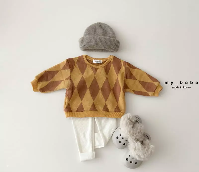 My Bebe - Korean Baby Fashion - #babyfashion - Winter Jacquared Sweatshirt - 11