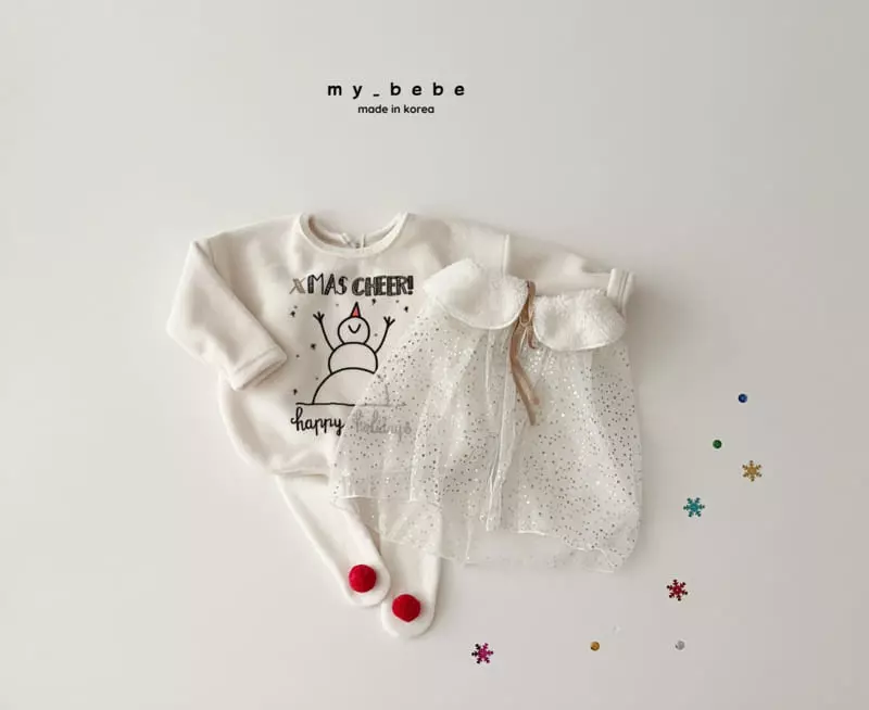 My Bebe - Korean Baby Fashion - #babyfever - Christmas Foot Leggings - 12