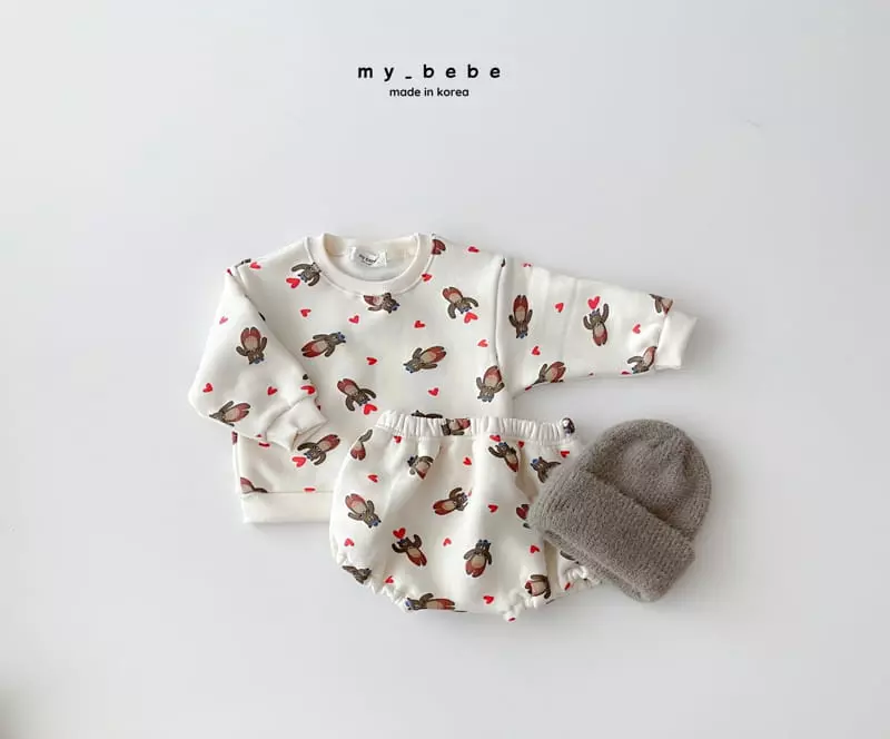 My Bebe - Korean Baby Fashion - #babyfever - Winter Bloomer Set - 3